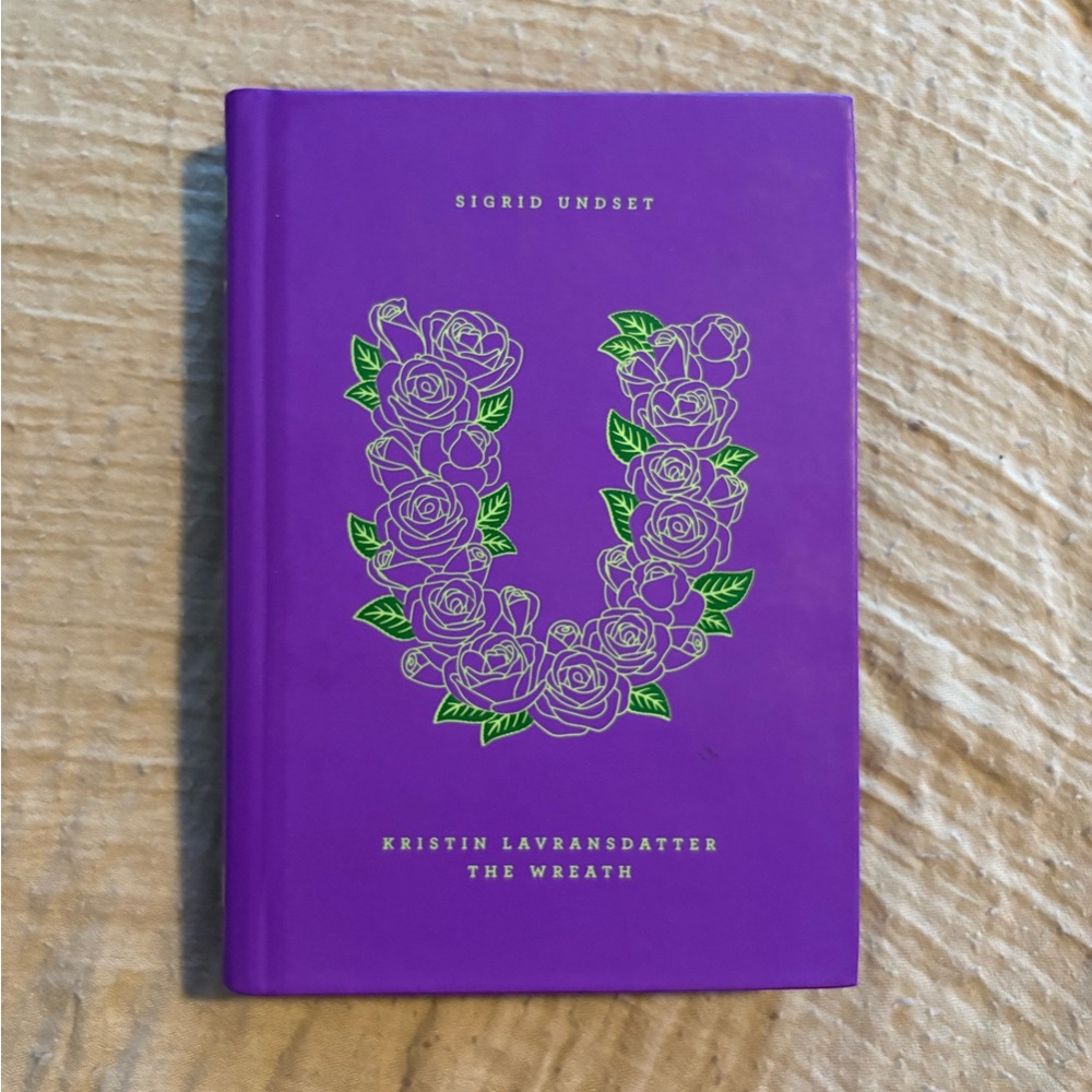 Penguin Drop Caps "U" - Jessica Hische-The Wreath - Sigrid Undset Hardcover Book